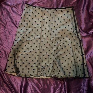 Vintage polka dot skirt